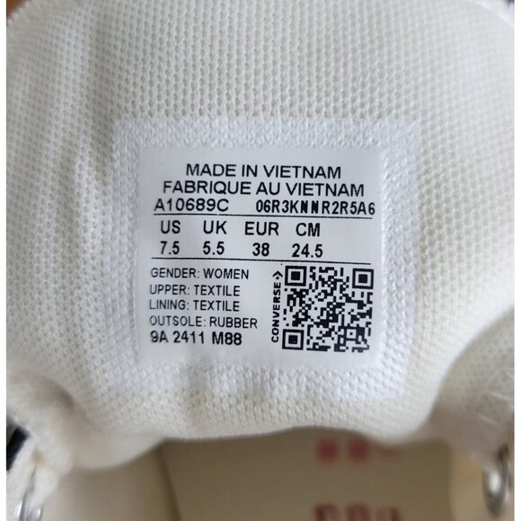 ❤️Chuck Taylor All Star Lift Platform Polka Dots 7.5 Women Shoes Sneaker A10689C - Picture 16 of 16